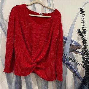 JODIFL Red Knitted Sweater